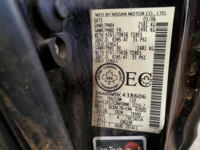 Photo 11 VIN: 1N6AD06W96C438606 - NISSAN FRONTIER 