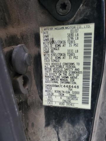 Photo 11 VIN: 1N6AD06WX7C448448 - NISSAN FRONTIER K 