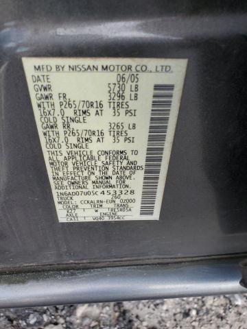 Photo 11 VIN: 1N6AD07U05C453328 - NISSAN FRONTIER C 