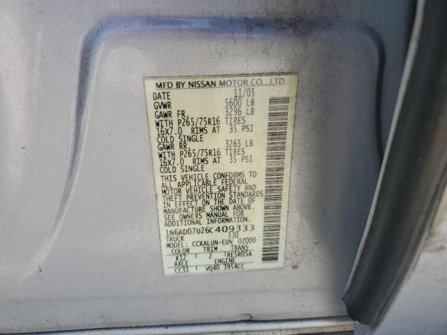 Photo 11 VIN: 1N6AD07U26C409333 - NISSAN FRONTIER 