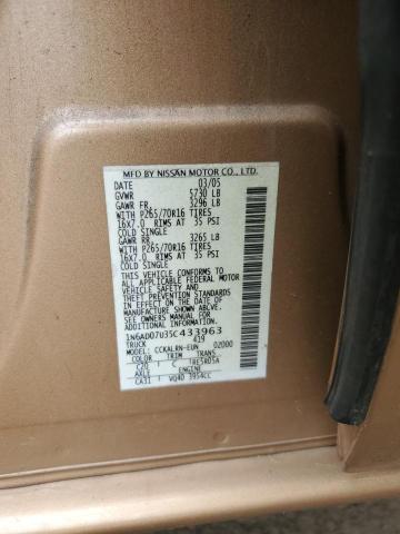 Photo 11 VIN: 1N6AD07U35C433963 - NISSAN FRONTIER C 