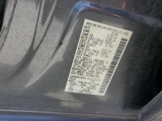 Photo 11 VIN: 1N6AD07U47C410355 - NISSAN FRONTIER C 