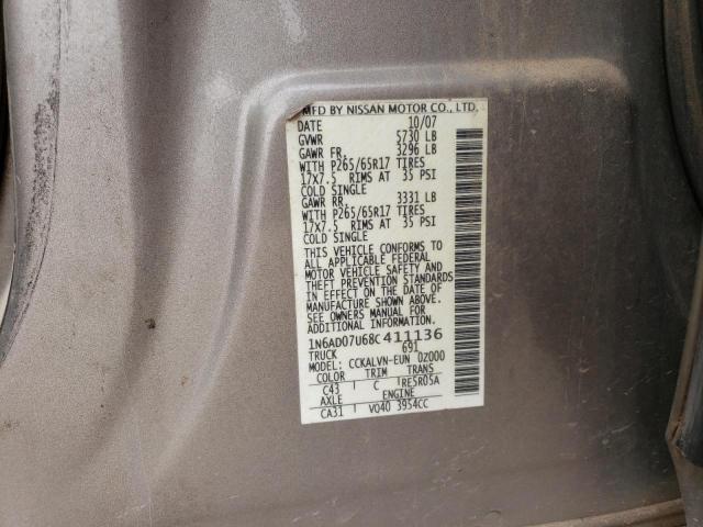 Photo 11 VIN: 1N6AD07U68C411136 - NISSAN FRONTIER 