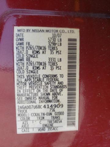 Photo 11 VIN: 1N6AD07U68C414909 - NISSAN FRONTIER 