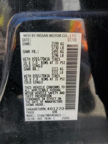 Photo 11 VIN: 1N6AD07U99C401220 - NISSAN FRONTIER C 