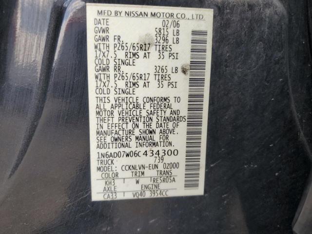 Photo 11 VIN: 1N6AD07W06C434300 - NISSAN FRONTIER C 