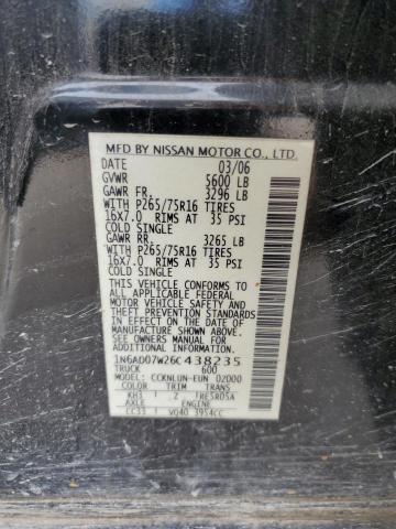 Photo 11 VIN: 1N6AD07W26C438235 - NISSAN FRONTIER C 