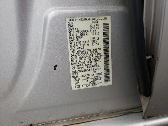 Photo 9 VIN: 1N6AD07W26C463412 - NISSAN FRONTIER C 