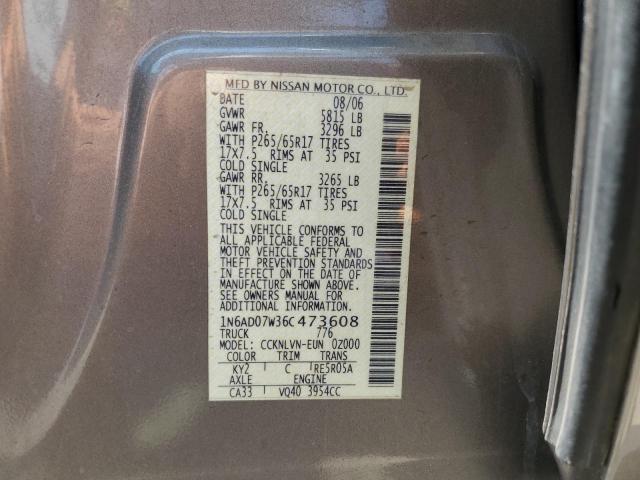 Photo 11 VIN: 1N6AD07W36C473608 - NISSAN FRONTIER C 