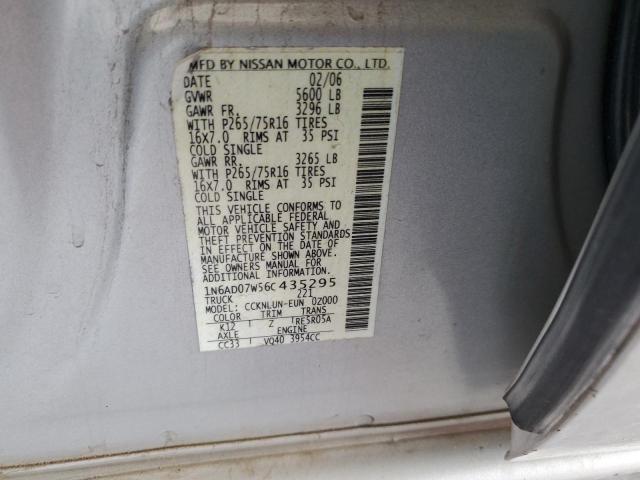 Photo 11 VIN: 1N6AD07W56C435295 - NISSAN FRONTIER 