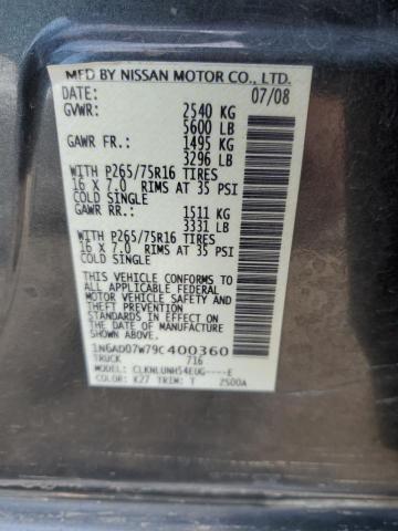 Photo 11 VIN: 1N6AD07W79C400360 - NISSAN FRONTIER 