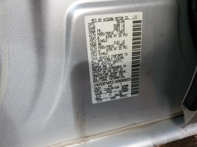 Photo 11 VIN: 1N6AD07W85C400085 - NISSAN FRONTIER C 