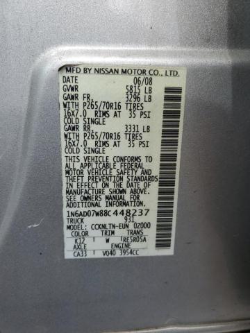 Photo 11 VIN: 1N6AD07W88C448237 - NISSAN FRONTIER C 