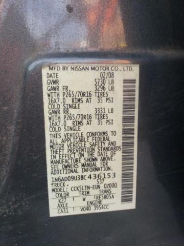 Photo 11 VIN: 1N6AD09U38C436153 - NISSAN FRONTIER 