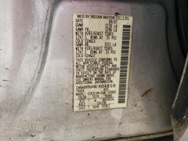 Photo 11 VIN: 1N6AD09U48C404859 - NISSAN FRONTIER C 