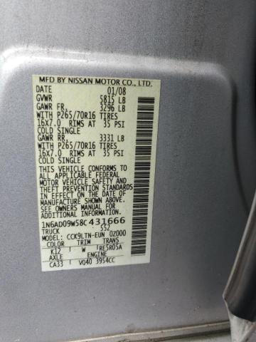 Photo 11 VIN: 1N6AD09W58C431666 - NISSAN FRONTIER C 