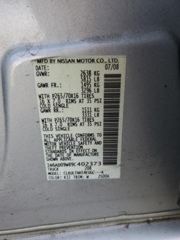 Photo 11 VIN: 1N6AD09W89C402373 - NISSAN FRONTIER C 