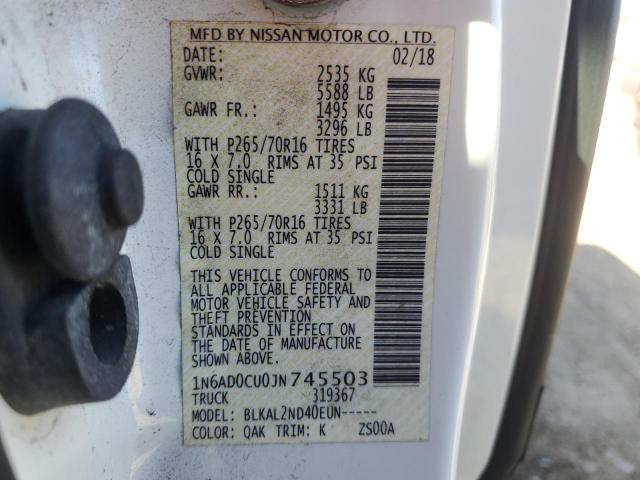 Photo 11 VIN: 1N6AD0CU0JN745503 - NISSAN FRONTIER 