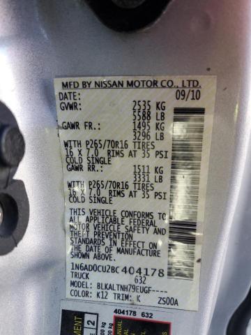 Photo 11 VIN: 1N6AD0CU2BC404178 - NISSAN FRONTIER 