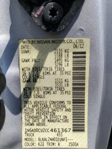 Photo 12 VIN: 1N6AD0CU2CC461367 - NISSAN FRONTIER 