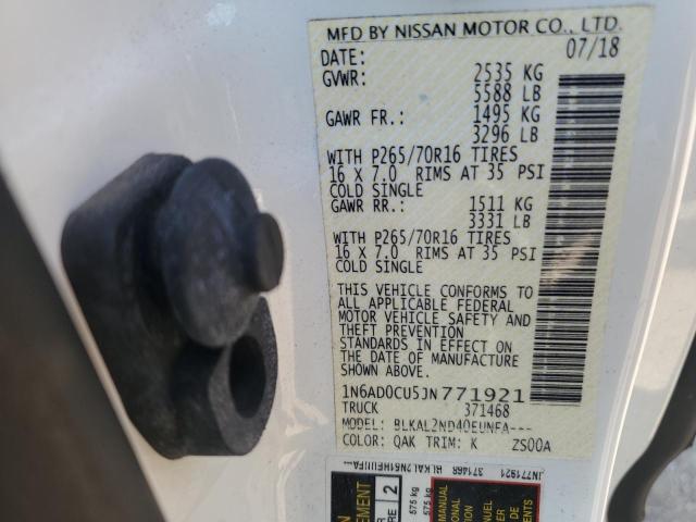 Photo 11 VIN: 1N6AD0CU5JN771921 - NISSAN FRONTIER S 