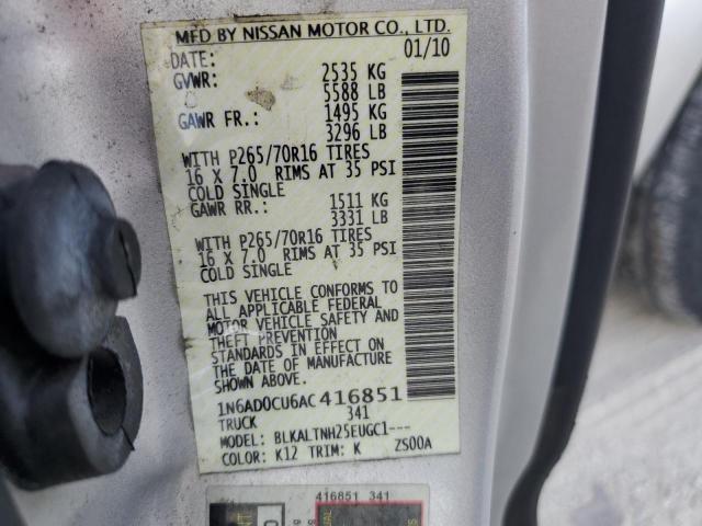 Photo 11 VIN: 1N6AD0CU6AC416851 - NISSAN FRONTIER K 