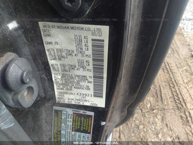 Photo 8 VIN: 1N6AD0CU6CC439923 - NISSAN FRONTIER 