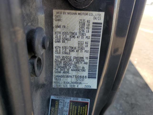 Photo 11 VIN: 1N6AD0CU6FN750888 - NISSAN FRONTIER 