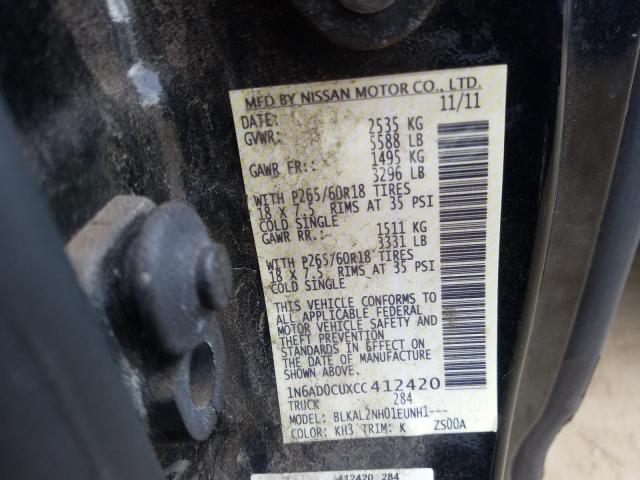 Photo 9 VIN: 1N6AD0CUXCC412420 - NISSAN FRONTIER S 