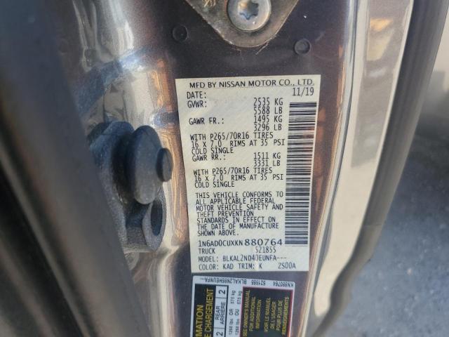 Photo 11 VIN: 1N6AD0CUXKN880764 - NISSAN FRONTIER S 