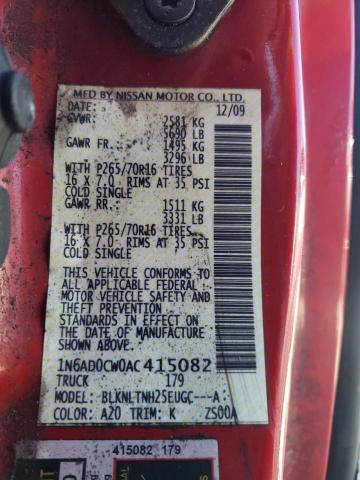 Photo 11 VIN: 1N6AD0CW0AC415082 - NISSAN FRONTIER 