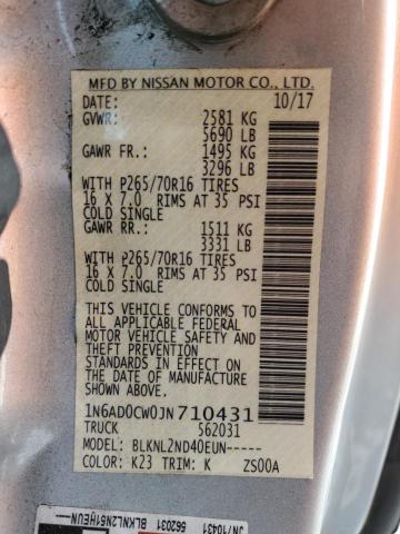 Photo 11 VIN: 1N6AD0CW0JN710431 - NISSAN FRONTIER 