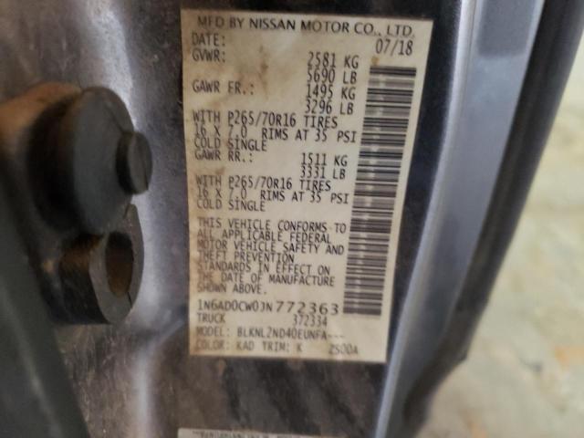 Photo 11 VIN: 1N6AD0CW0JN772363 - NISSAN FRONTIER S 