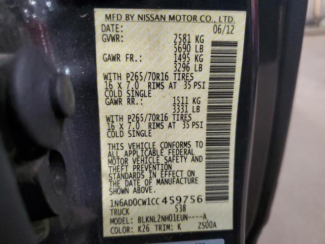 Photo 12 VIN: 1N6AD0CW1CC459756 - NISSAN FRONTIER 