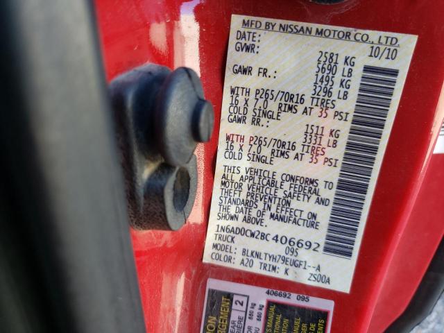 Photo 9 VIN: 1N6AD0CW2BC406692 - NISSAN FRONTIER S 