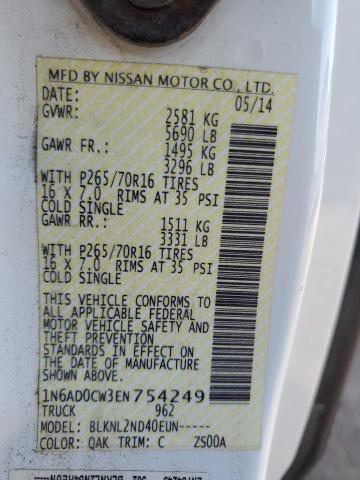 Photo 11 VIN: 1N6AD0CW3EN754249 - NISSAN FRONTIER 