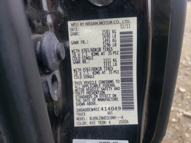 Photo 9 VIN: 1N6AD0CW4CC414049 - NISSAN FRONTIER S 