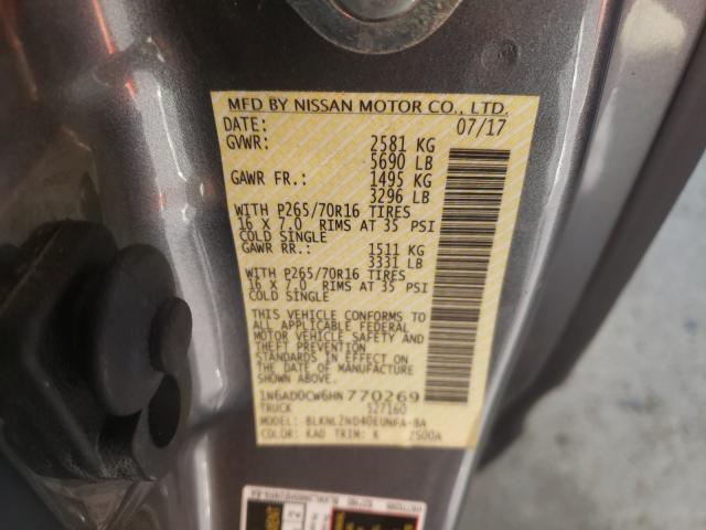 Photo 9 VIN: 1N6AD0CW6HN770269 - NISSAN FRONTIER S 