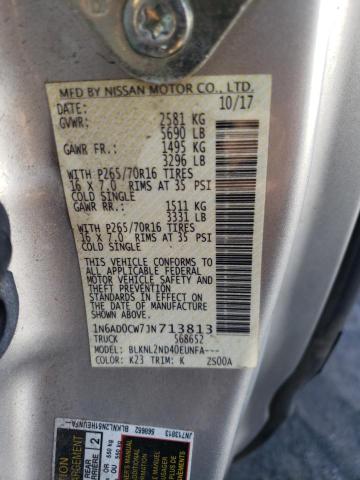 Photo 9 VIN: 1N6AD0CW7JN713813 - NISSAN FRONTIER S 