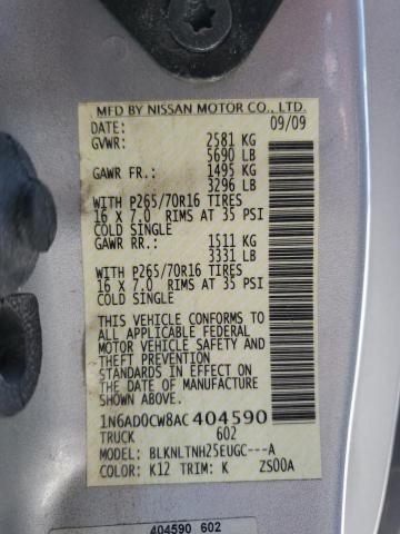 Photo 11 VIN: 1N6AD0CW8AC404590 - NISSAN FRONTIER K 