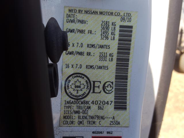 Photo 9 VIN: 1N6AD0CW8BC402047 - NISSAN FRONTIER S 