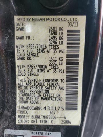 Photo 11 VIN: 1N6AD0CW8BC431175 - NISSAN FRONTIER 