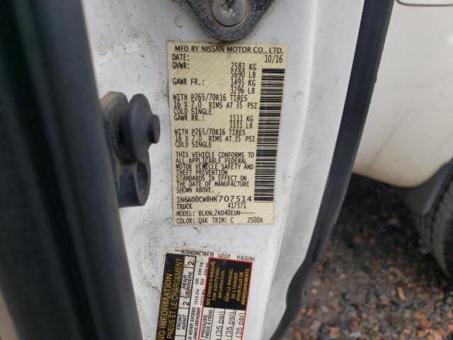 Photo 11 VIN: 1N6AD0CW8HN707514 - NISSAN FRONTIER S 