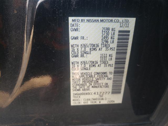 Photo 9 VIN: 1N6AD0ER0CC417277 - NISSAN FRONTIER S 