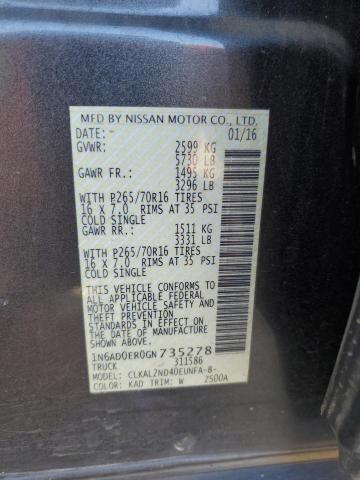 Photo 12 VIN: 1N6AD0ER0GN735278 - NISSAN FRONTIER 