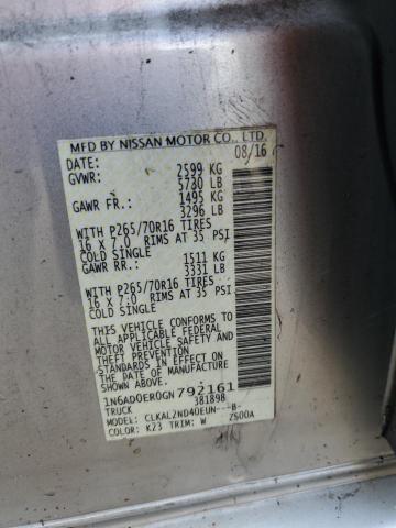 Photo 12 VIN: 1N6AD0ER0GN792161 - NISSAN FRONTIER 