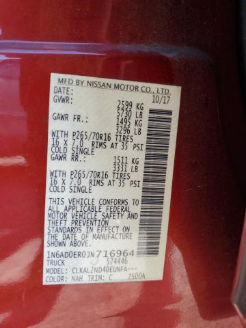 Photo 11 VIN: 1N6AD0ER0JN716964 - NISSAN FRONTIER S 