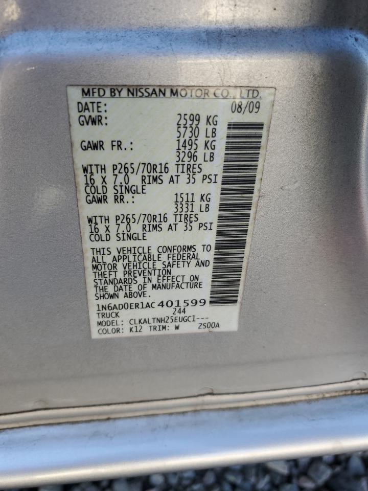 Photo 11 VIN: 1N6AD0ER1AC401599 - NISSAN NAVARA (FRONTIER) 