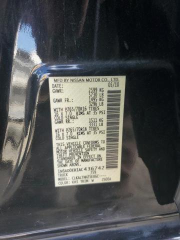 Photo 11 VIN: 1N6AD0ER1AC436742 - NISSAN FRONTIER C 