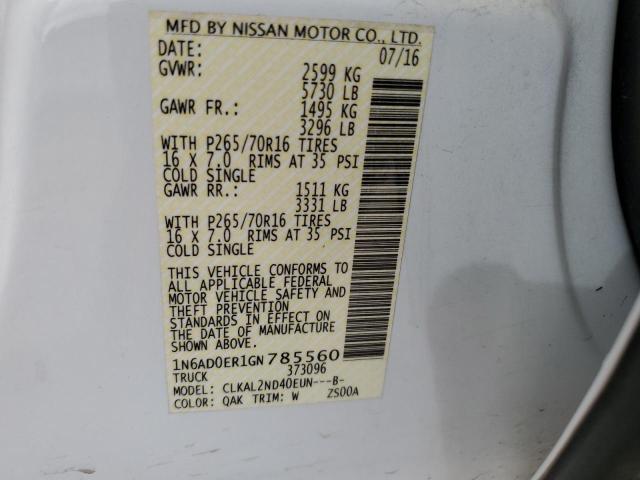 Photo 11 VIN: 1N6AD0ER1GN785560 - NISSAN FRONTIER 